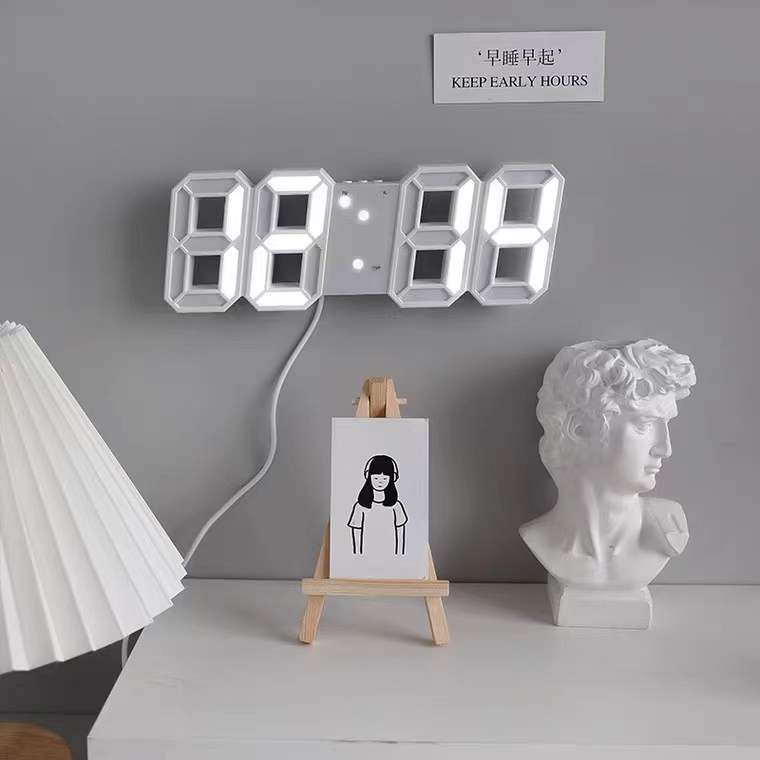 ภาพหน้าปกสินค้านาฬิกาดิจิตอล นาฬิกา LED นาฬิกาตั้งโต๊ะ แขวนผนัง LED Digital Wall Clock B-029 จากร้าน indigo.shopp บน Shopee