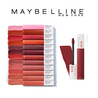 Maybelline New York Superstay Matte Ink 5 ml. เมย์เบลลีน นิวยอร์ก ซุปเปอร์ สเตย์ แมท อิงค์ ลิปเนื้อแมท ลิป ลิปจุ่ม ทาปาก