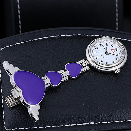 นาฬิกาแบบพก-เข็มกลัดหนีบ-quartz-สำหรับผู้หญิง