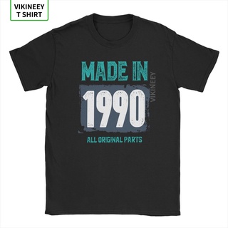 เสื้อยืดผ้าฝ้ายพรีเมี่ยม เสื้อยืดแขนสั้น ผ้าฝ้าย พิมพ์ลาย If You Were Born In 1990 สําหรับผู้ชาย