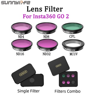 ชุดอุปกรณ์เสริมกล้องแอ็คชั่นฟิลเตอร์สําหรับ Insta360 Go 2 Insta360 Go 2 Nd4 Nd8 Nd16 Nd32 Cpl Mcuv Nd