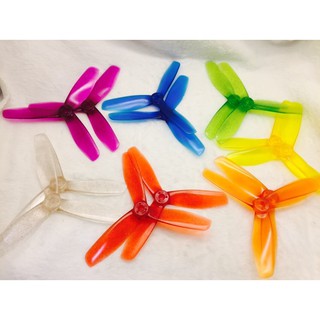 ใบพัดโดรน FPV Propeller : BEE Rotor 5 นิ้ว รู5มิล (5x4.5)(5x4)(5x5) 3B 3แฉก (4ใบ)(แจ้งสีในแชท) สำหรับใส่ Drone Rc