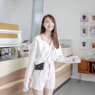 CHARMING SHORTS - IVORY CREAM กางเกงขาสั้น