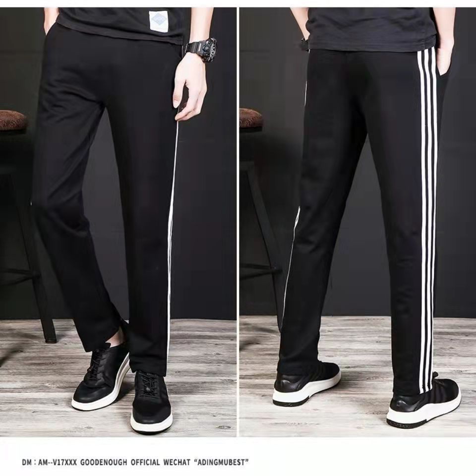 ภาพสินค้ากางเกงวอร์มชาย กางเกงยาวชาย แห้งไว ใส่สบาย กางเกงขาสามส่วนสีดำ สินค้าในกรุงเทพ จากร้าน hy_lucky_shop บน Shopee ภาพที่ 6