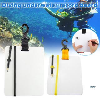ภาพขนาดย่อของสินค้าScuba Diving Undersea Written Slate Diving Wordpad Speed Board with Clip Swivel Pencil