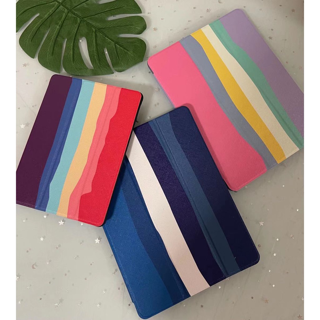 ภาพหน้าปกสินค้า103.เคส ฝาพับ ซัมซุง แท็ปเอ สีรุ้ง Samsung Galaxy Tab A7 10.4 2020Tab S6 lite T500 T505 T280 T285/Tab A7 lite จากร้าน xingxingphone บน Shopee