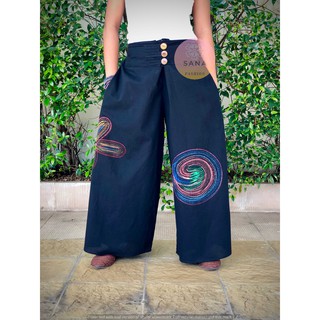 Wide legged Pants, Office wear, Casual, or Formal, Comfy pants- 100% Cotton made in Thailand
