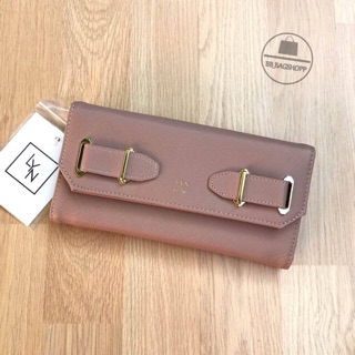 LYN ANTRONIA Long Wallet (outlet) สีคามิโอ้นู๊ด