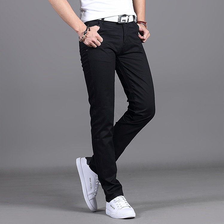 ภาพหน้าปกสินค้ากางเกงขายาวชาย กางเกงแฟชั่นชายสไตล์เกาหลี ใส่สบาย ไม่ร้อนSC5136 จากร้าน kuike121.th บน Shopee