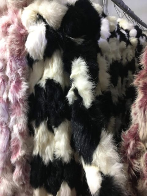 ผ้าพันคอ-ขนกระต่ายแท้-100-ราคาโรงงาน