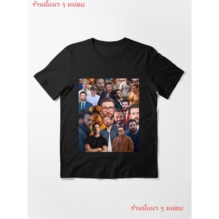  100%COTTON2022 Chris Evans Photo Collage Essential T-Shirt ผู้หญิง ดพิมพ์ลาย ดผ้าเด้ง คอกลม cotton ความนิยม discount Un