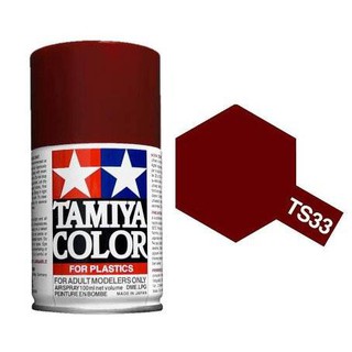 สีสเปร์ยสำหรับทำโมเดล Tamiya Spray Color สีสเปร์ยทามิย่า TS-33 HULL RED 100ML