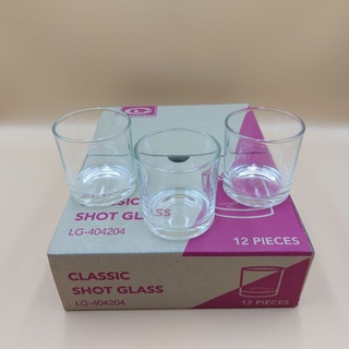 (ขายยกกล่อง)แก้วใสทรงเตี้ย Clsaaic Shot Glass LG-404204 บรรจุ 12 ใบ