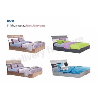 🚚 ส่งฟรีพร้อมประกอบ กทม 🚚 เตียง 6 ฟุต BD08-6 Civil Modern (ไม่รวมที่นอน)