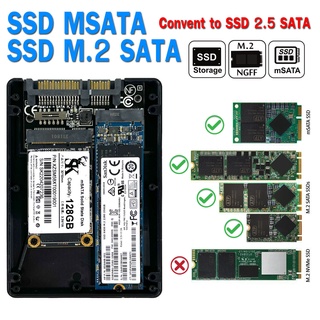 Adapter SSD M.2 NGFF M.2 SATA MSata SSD To SATA การ์ดสำหรับแปลง SSD M.2 NGFF M.2 SATA Msata SSD เป็น SATA 6GB/S