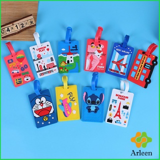 Arleen ป้ายห้อยกระเป๋า PVC ป้ายติดกระเป๋าเดินทาง แท็กกระเป๋าเครื่องบิน luggage tag