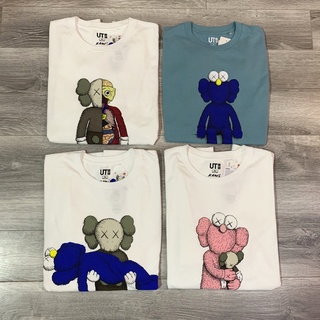 Ut UNIQLO KAWS x UNIQLO เสื้อยืดแขนสั้น พิมพ์ลาย Sesame Street third bomb สําหรับผู้ชาย และผู้หญิง