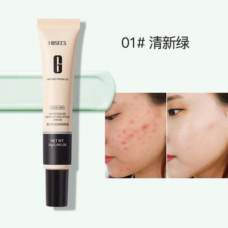 HIISEES SNOW GAUZE MAKE UP ISOLATION CREAM 30G. | Shopee Thailand