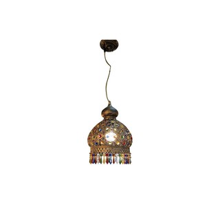 ไฟช่อ MD HU-004/1P-250 CARINI GLASS/METALANTIQUE BRASS 1L | CARINI | HU-004/1P-250 ไฟช่อ ไฟเพดาน Lighting &amp; Ceiling Fans