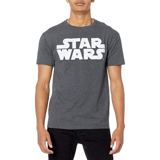 เสื้อยืดโอเวอร์ไซส์เสื้อยืด พิมพ์ลายโลโก้ Star Wars เรียบง่าย สําหรับผู้ชายS-3XL