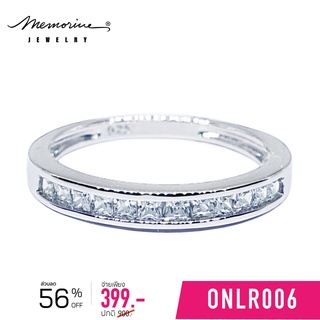 สินค้า Memorine Jewelry แหวนเงินแท้ 925 ฝังเพชรสวิส (CZ) : ONLR006