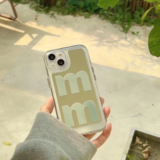 เคสโทรศัพท์มือถือแบบนิ่ม tpu ลาย M สําหรับ iPhone 14 14promax 14pro 11 11PROMAX 12 12PRO 12PROMAX 13 13pro 13promax