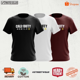 เสื้อยืดลําลอง ผ้าฝ้าย 100% แขนสั้น คอกลม พิมพ์ลาย CALL OF DUTY MOBILE GAMER สีดํา พลัสไซซ์ XS-XXXL สําหรับผู้ชาย ของขวั