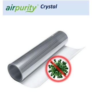 Airpurity Crystal แผ่นฟิล์มใสยับยั้งเชื้อโรค ม้วน 60cm.x10m.