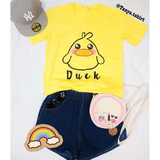 เสื้อยืดลายการ์ตูนเป็ดเหลือง Duck