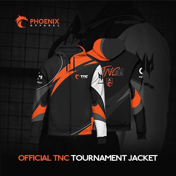 เสื้อแจ็กเก็ตทัวร์นาเมนต์ TNC MLBB Official สีดํา | Shopee Thailand