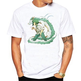 เสื้อยืดแขนสั้นลําลอง คอกลม พิมพ์ลาย Spirited Away สไตล์ฮิปสเตอร์ แฟชั่นสําหรับผู้ชาย 2022