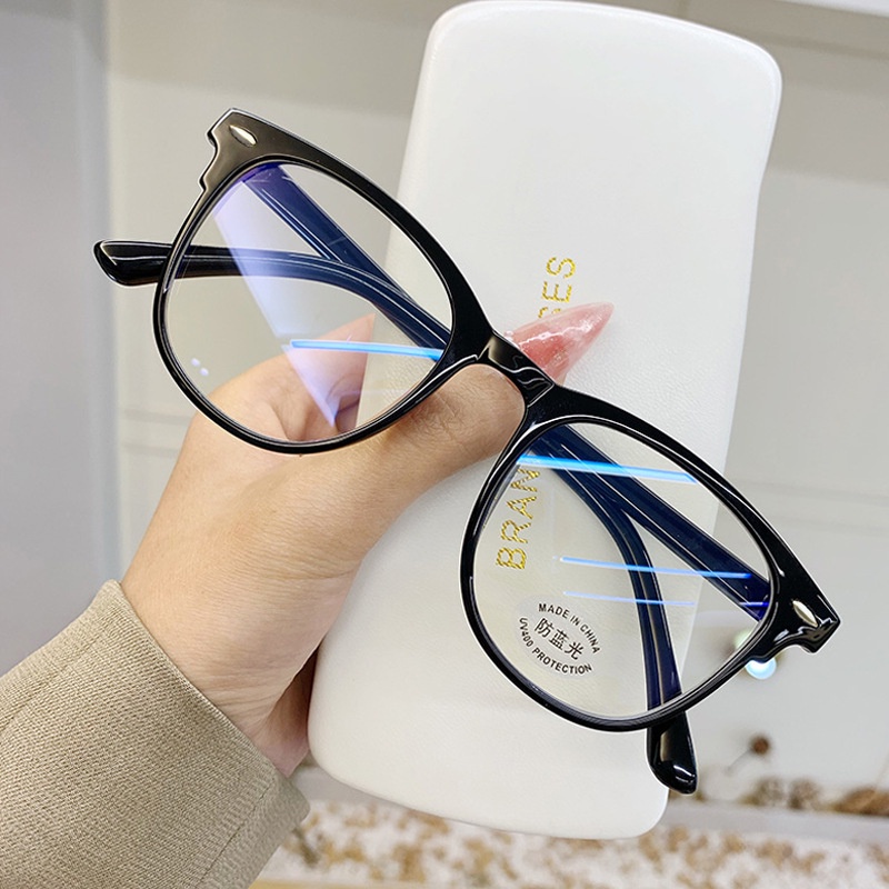 แว่นตาป้องกันแสงสีฟ้าเทรนด์เกาหลีขนาดเล็ก