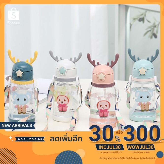 ขวดน้ำน่ารัก-ขวดน้ำเด็ก-ขวดเด็กกวางคอปเตอร์วันพีช