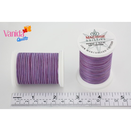 ด้ายคอตตอนเย็บจักร-ด้ายควิลท์สีเหลือบ-ของ-yli-อเมริกา-made-in-usa-หลอดละ-500-หลา-no-9-purples-รหัส-yli244-50-09v