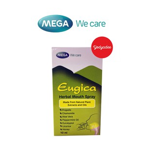 ภาพหน้าปกสินค้าEugica Herbal Mouth Spray Mega We Care 10ml  67386  exp06/2025 ซึ่งคุณอาจชอบสินค้านี้