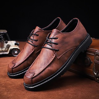 สินค้า ชายอังกฤษ Retro Business รองเท้าหนังลำลองรองเท้าหนังอย่างเป็นทางการ
