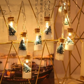 สายไฟ LED 10 ดวง 2 เมตร ใช้แบตเตอรี่ สําหรับตกแต่งปาร์ตี้คริสต์มาส