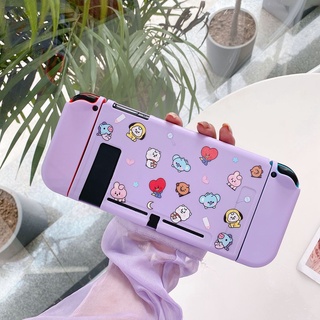 ภาพขนาดย่อของภาพหน้าปกสินค้าเคส TPU ป้องกันรอย ลายการ์ตูน BTS BT21 สีม่วง สําหรับ Nintendo Switch Oled จากร้าน ddt25800.th บน Shopee ภาพที่ 1