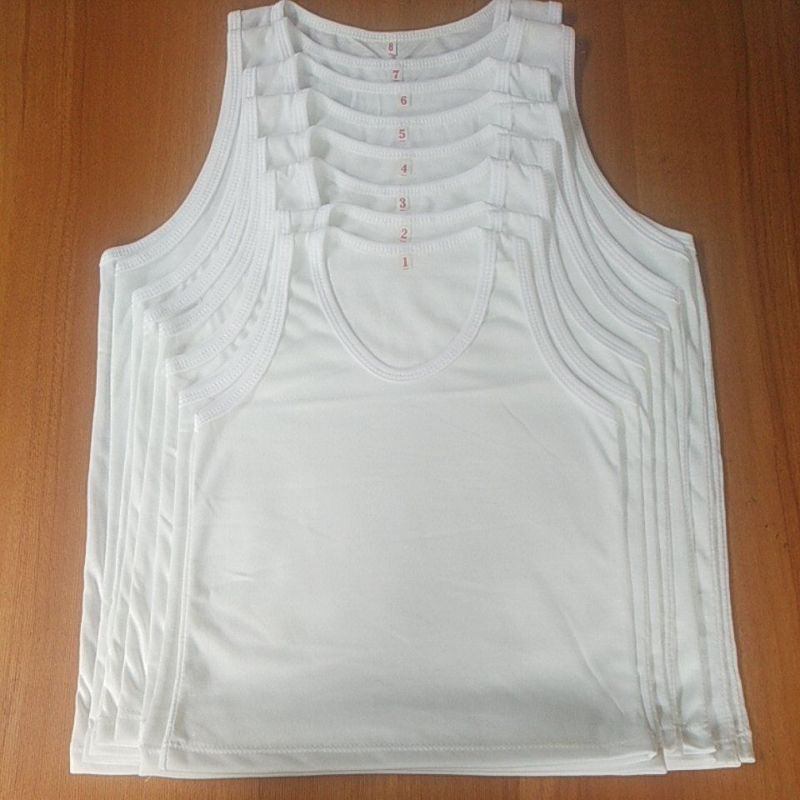 ภาพหน้าปกสินค้าขายราคาส่ง เสื้อกล้ามเด็กสีขาวมี 8 ขนาด จากร้าน indycat9285 บน Shopee