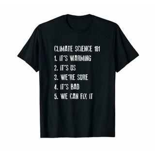 เสื้อยืดแฟชั่น - ผู้ชาย tshirt oversize วิทยาศาสตร์สภาพภูมิอากาศ 101 เราสามารถแก้ไขได้มันตลกสภาพแวด