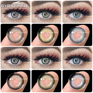 Eyeshare คอนแทคเลนส์สีธรรมชาติ สีฟ้า สําหรับดวงตา 2 ชิ้น