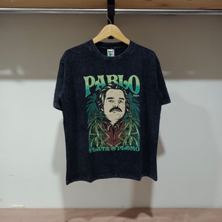 เสื้อยืด Pablo Escobar Plata o Plomo สีดํา พรีเมี่ยม โอเวอร์ไซซ์สามารถปรับแต่งได้