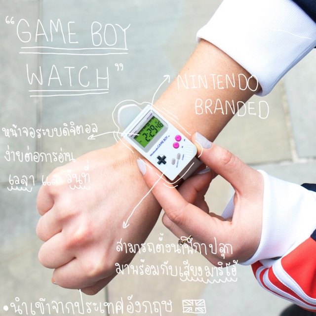นาฬิกา Nintendo เกมส์บอย (Game Boy Watch) Shopee Thailand