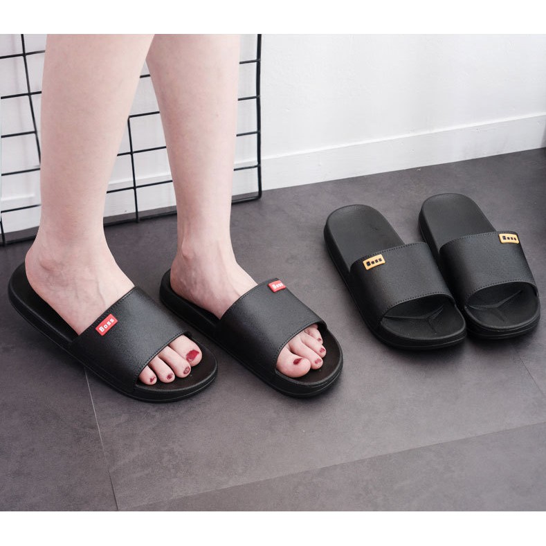 ภาพสินค้ารองเท้าแตะผู้ชายและผู้หญิง แบบสวม โลโก้ 2 สี น้ำหนักเบา สวมใสสบาย ins-13 จากร้าน ins_store.th บน Shopee ภาพที่ 2
