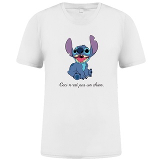 เสื้อยืด ผ้าฝ้าย ทรงหลวม พิมพ์ลายการ์ตูน Lilo Stitch สไตล์ฮาราจูกุ แฟชั่นฤดูร้อน สําหรับผู้ชาย MPjjkm99BMfgja84