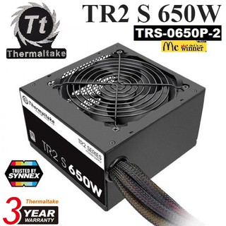 สินค้า POWER SUPPLY (อุปกรณ์จ่ายไฟ) THERMALTAKE 650W TR2 S (80+ White)(TRS-0650P-2) - ประกัน 3 ปี