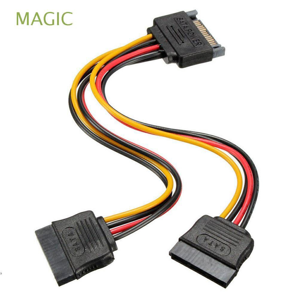 ภาพหน้าปกสินค้าสายแปลง sata 15 Pin SATA Power Cable Male to Female 2 SATA Splitter PS-01/PS-04 จากร้าน it_family บน Shopee