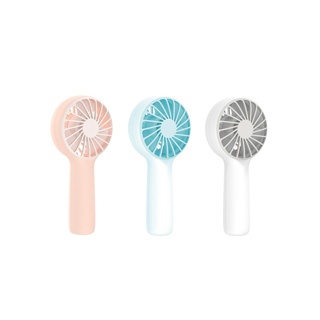 EZHome Mini Portable Handheld Fan พัดลมพกพา พัดลมตั้งโต๊ะ พัดลมมินิ พัดลมมือถือ Mini Fan สีพาสเทล