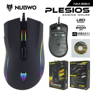 ภาพขนาดย่อของสินค้าเมาส์มาโคร NUBWO PLESIOS NM-89M