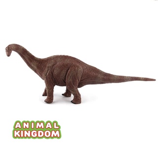 Animal Kingdom - โมเดลไดโนเสาร์ Brontosauruss น้ำตาล ขนาด 33.00 CM (จากหาดใหญ่)